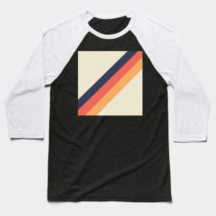 70s Vintage Style Retro Stripes Baseball T-Shirt